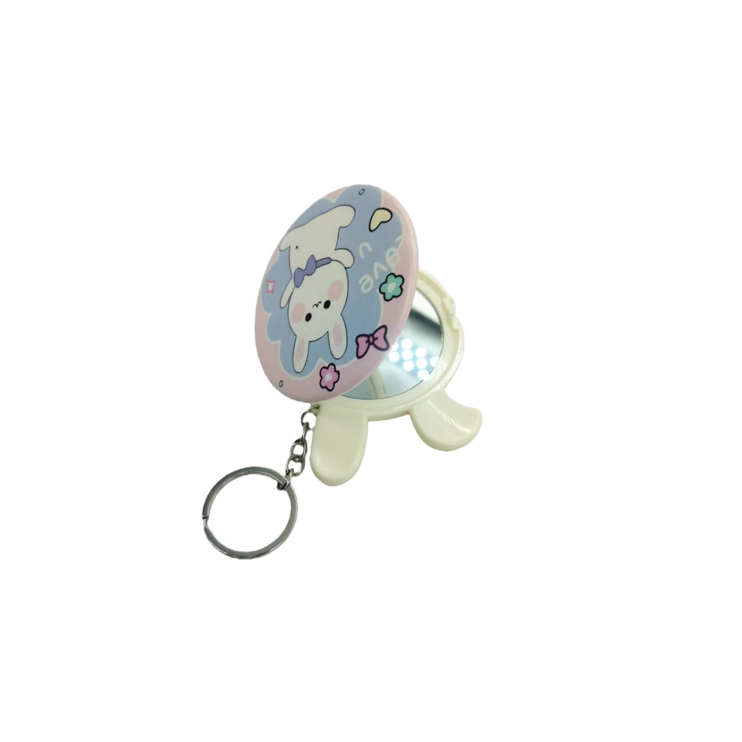 Cartoon Bunny Plastic Keychain 4