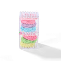 Soft Multi-colored Hair Ties Set - 8 Pieces 3