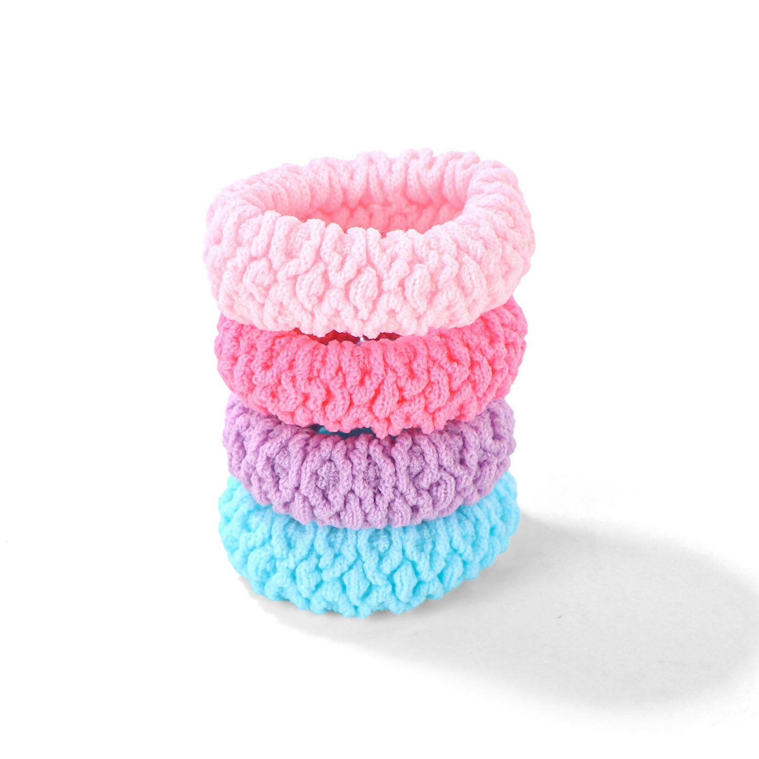 Soft Multi-colored Hair Ties Set - 8 Pieces 2