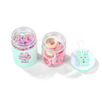 Double-Layer Hair Tie Container with Colored Hair Bands 5