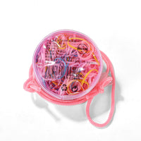 Colorful Kids Hair Ties Set with Cute Character Case 4
