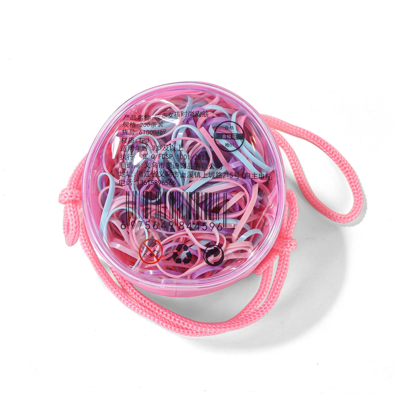 Colorful Kids Hair Ties Set with Cute Character Case 5