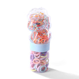 Colorful Hair Ties Set in Bear-Shaped Containers 4