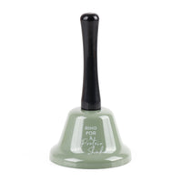 Green bell-shaped protein shaker base with black top cap