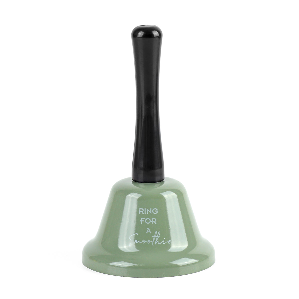 Green bell-shaped ring stand with black central handle