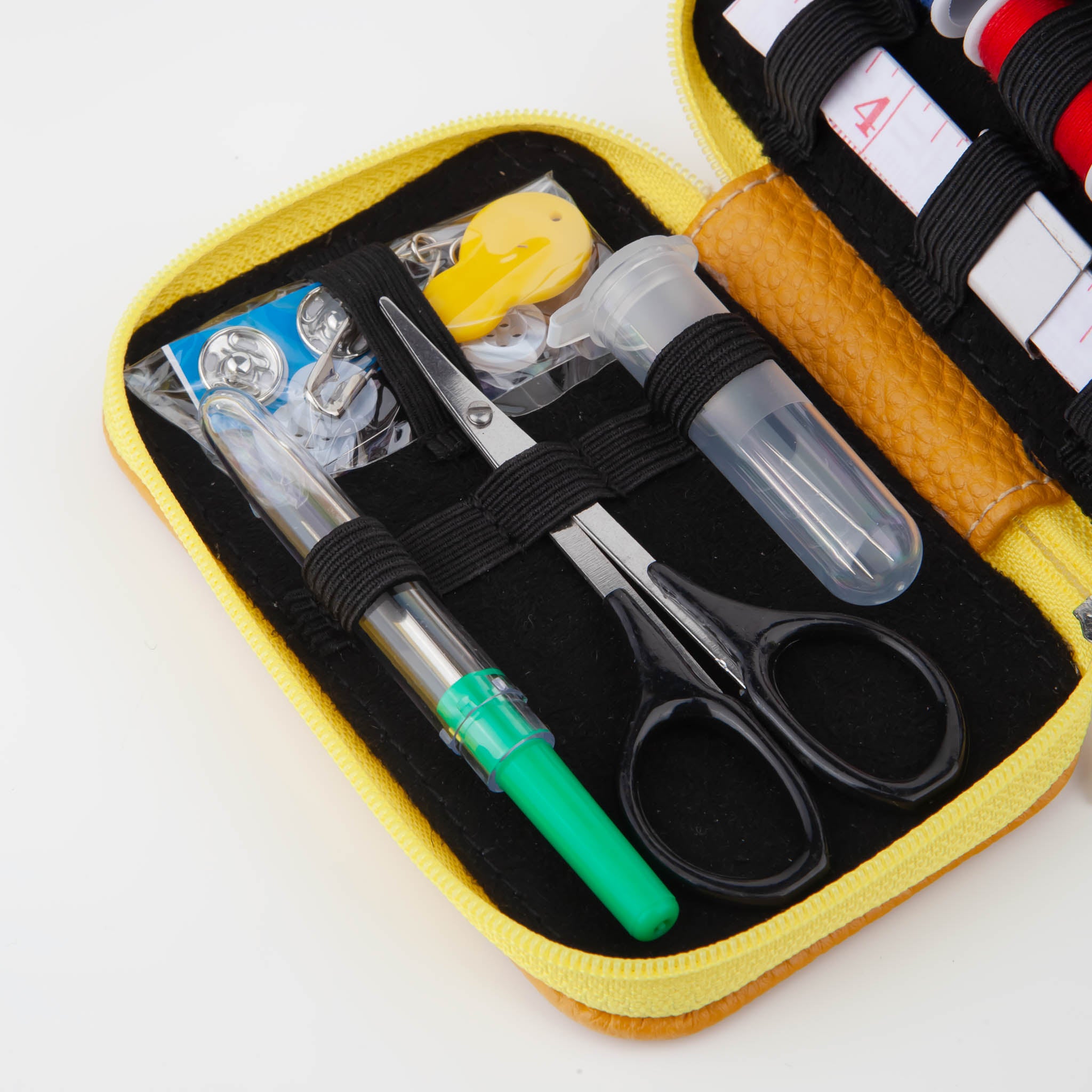 Portable Sewing Kit with Multi-Color Thread Spools 6