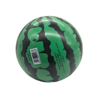 Camouflage green and black ball with barcode label and valve opening
