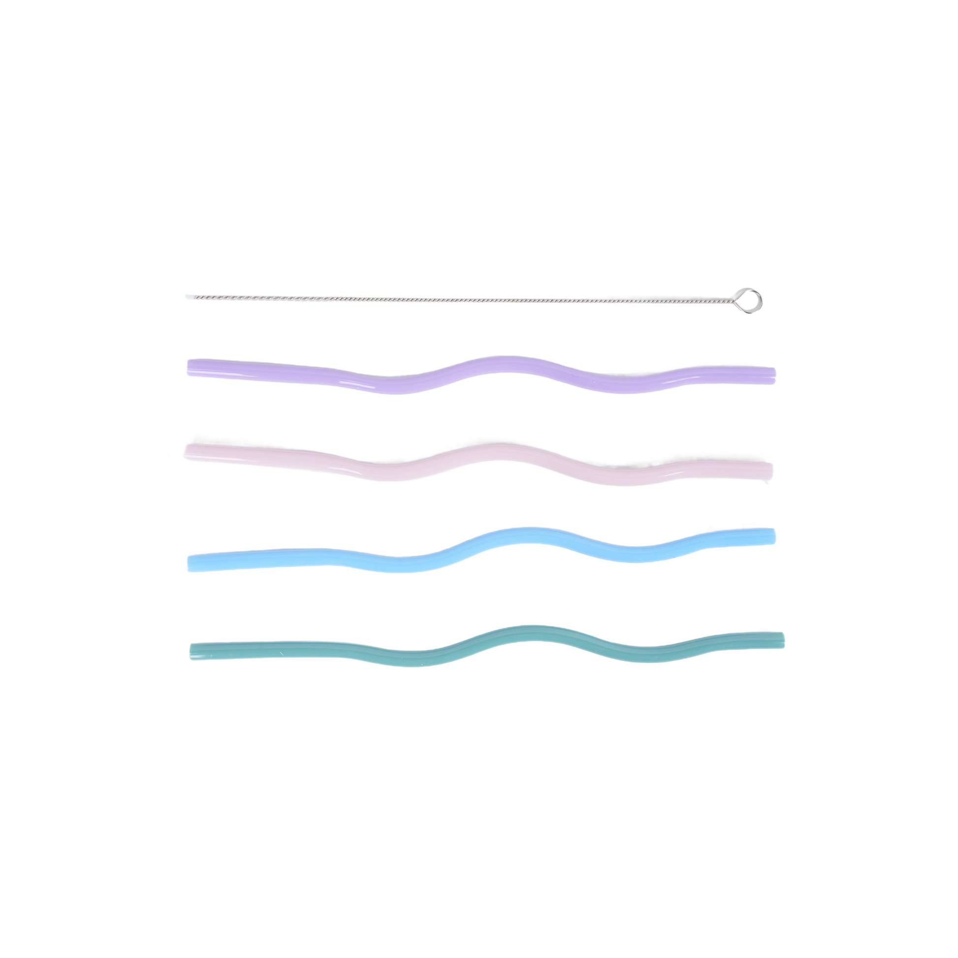 Reusable Silicone Drinking Straws with Cleaning Brush 1