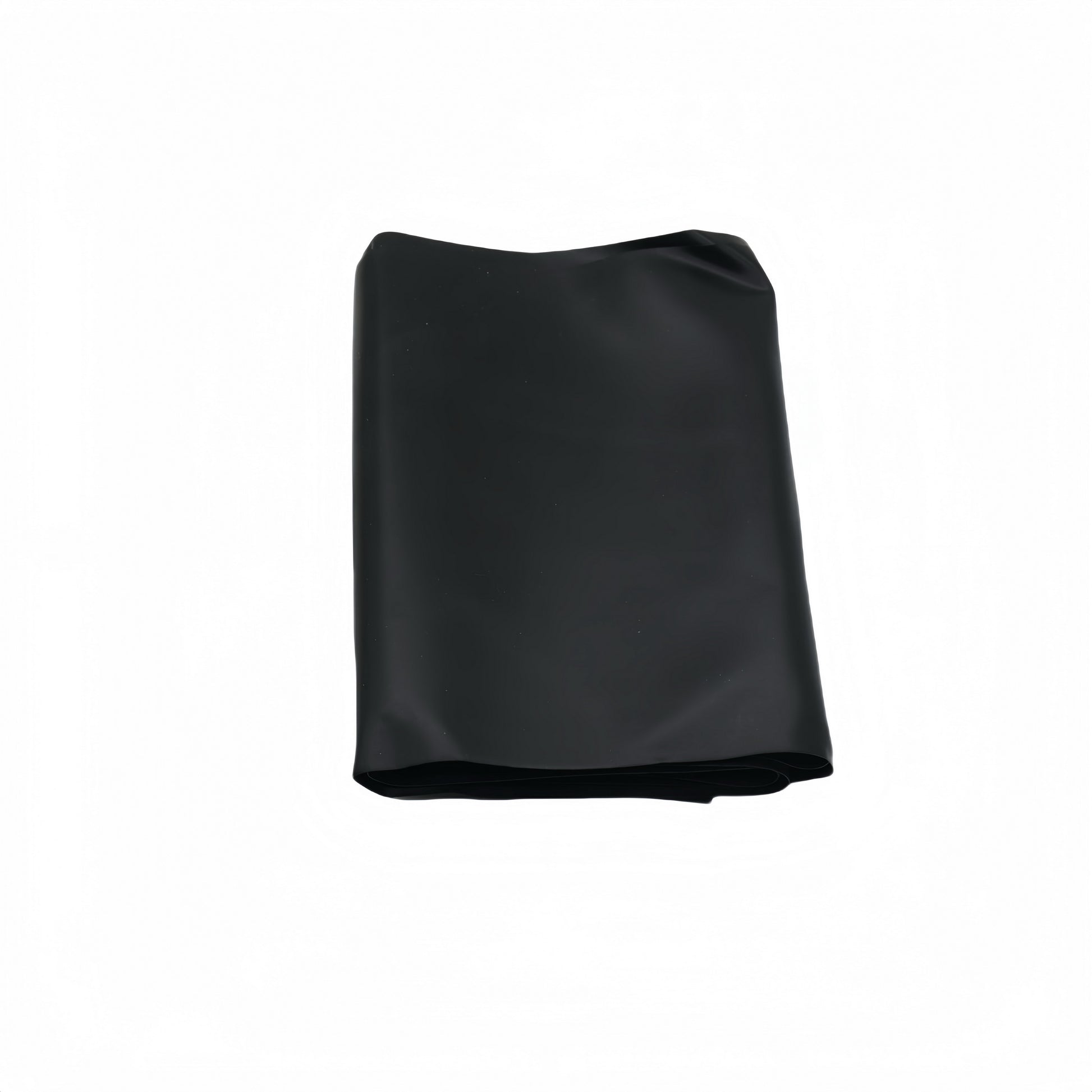 Black resistance band, folded into a compact rectangle