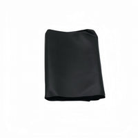 Black resistance band, folded into a compact rectangle