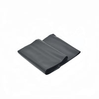 Dark gray resistance band, neatly folded flat