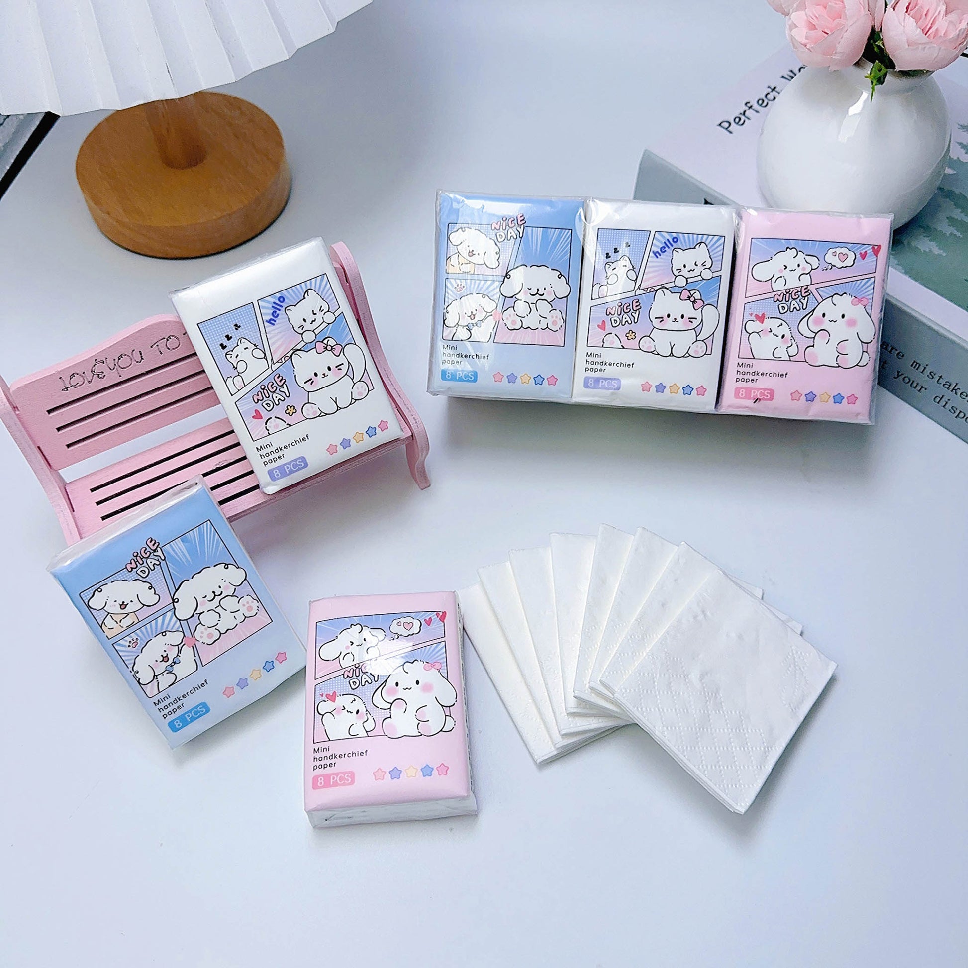 Mini Tissue Paper with Cute Cartoon Designs 2