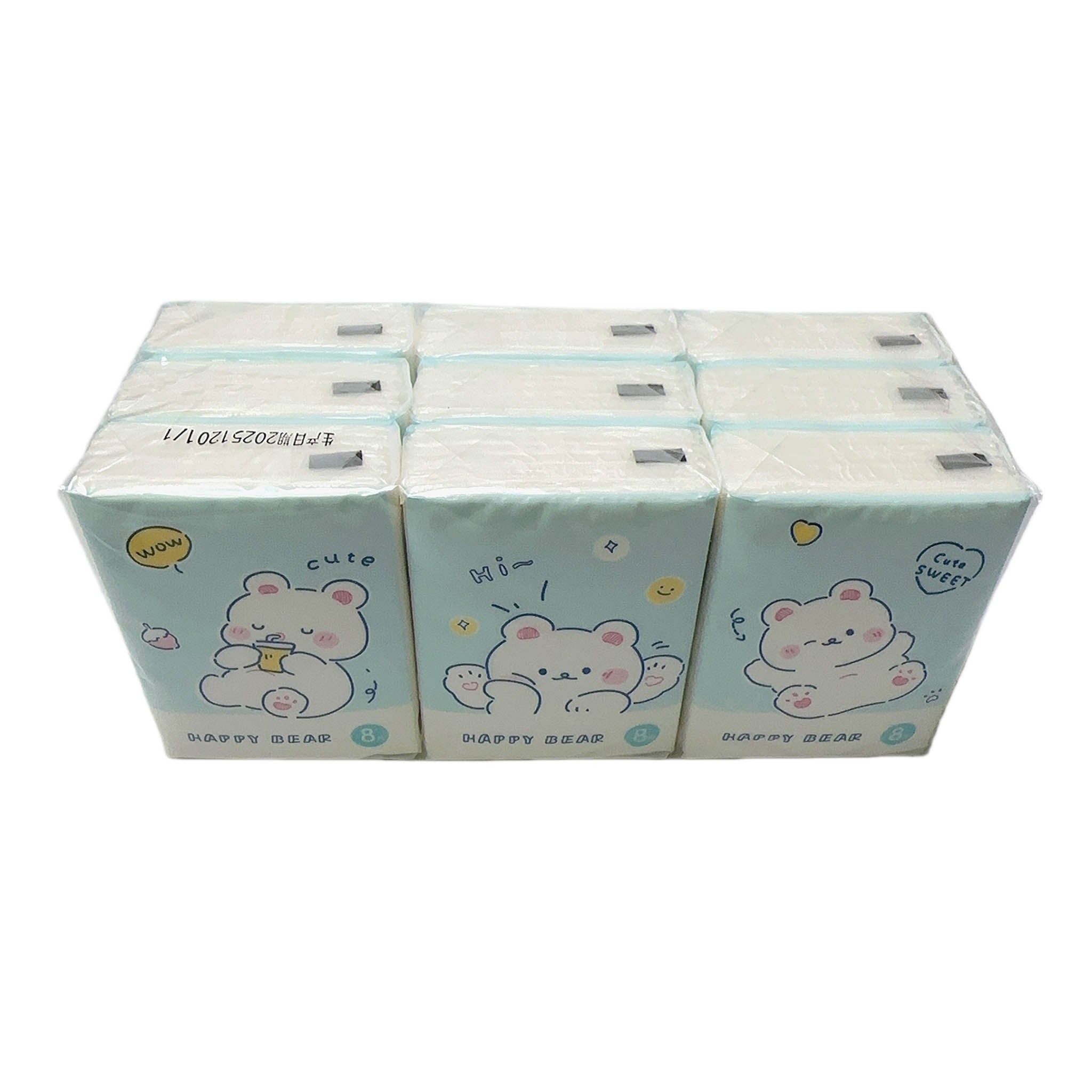 Happy Bear Tissue Paper Pack with Cute Bear Design - 8 Pieces 7