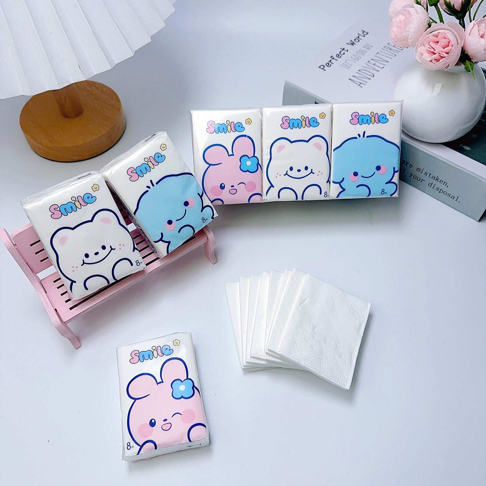 Small Pocket Tissue Packs with Cartoon Designs 4