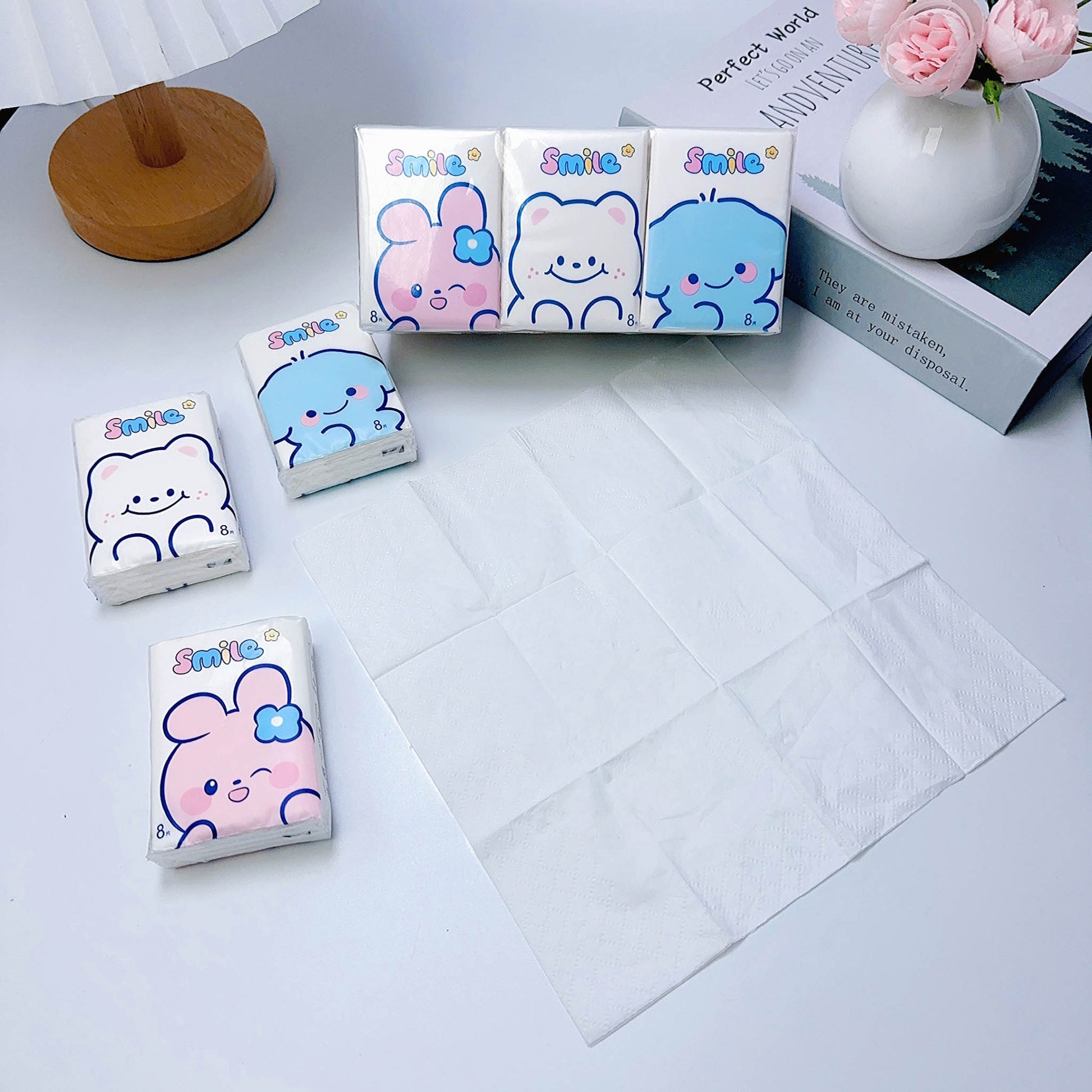 Small Pocket Tissue Packs with Cartoon Designs 1