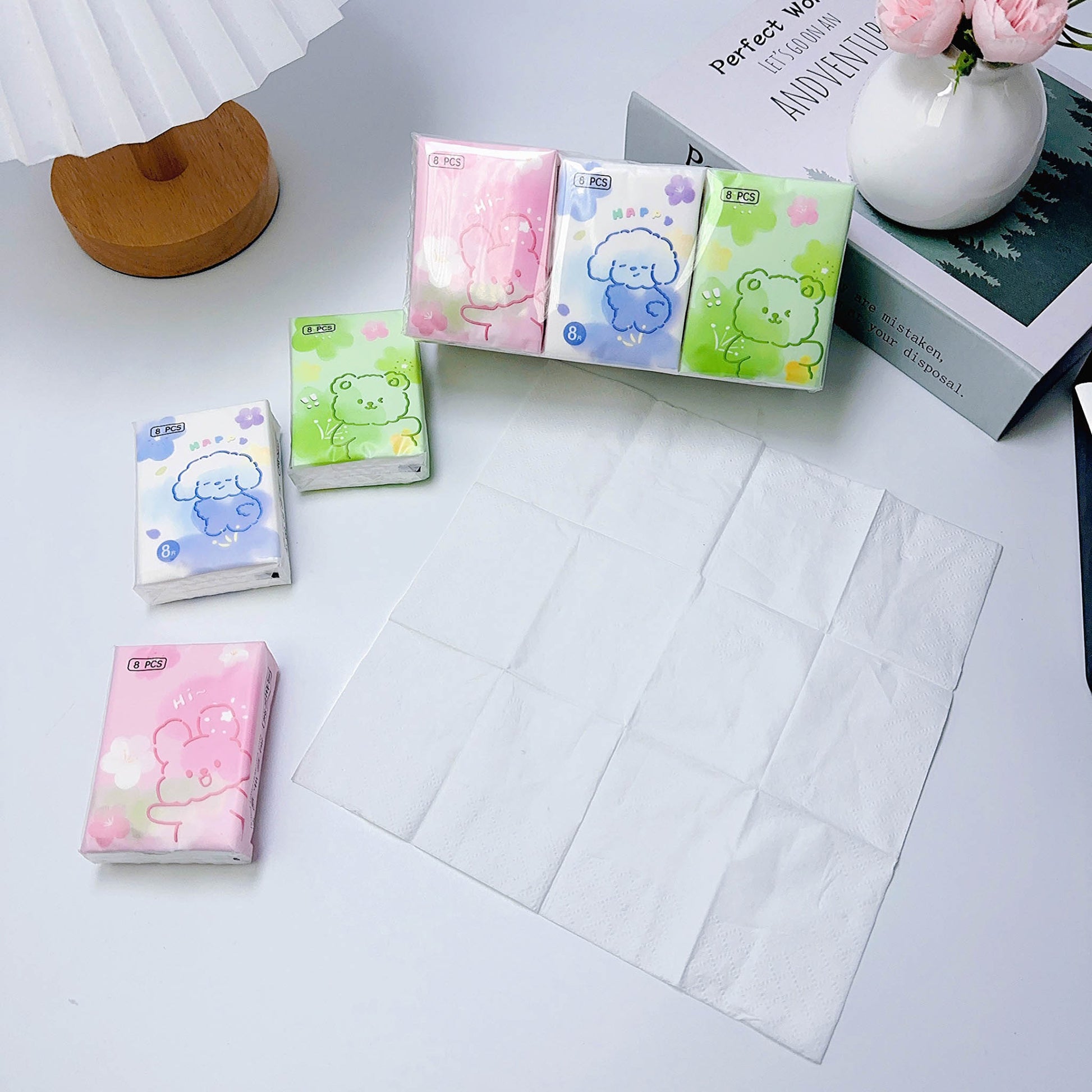 Small Pocket Tissue with Colorful Cartoon Design 1