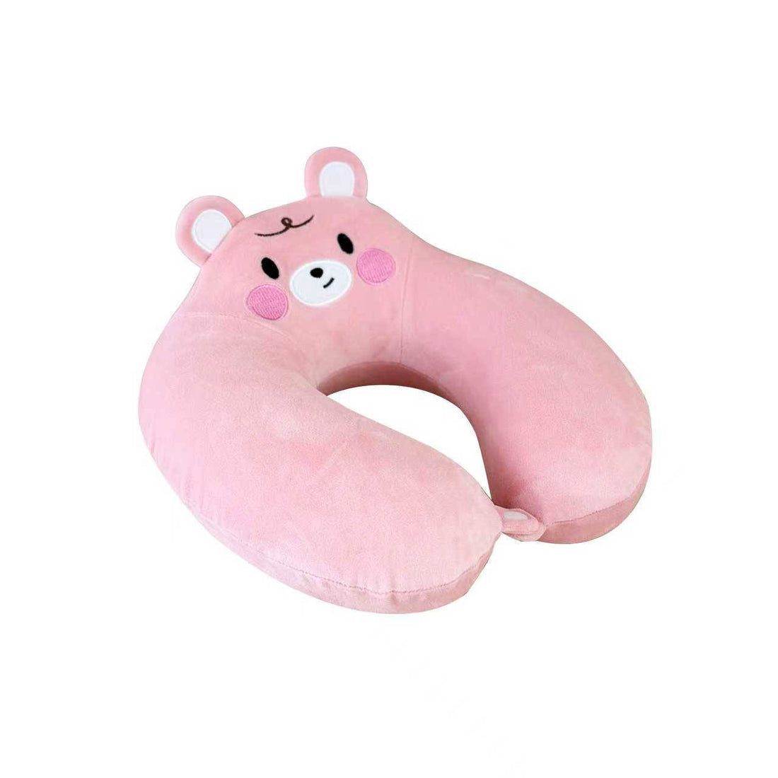 Soft Pink Bear-Shaped Neck Pillow 2