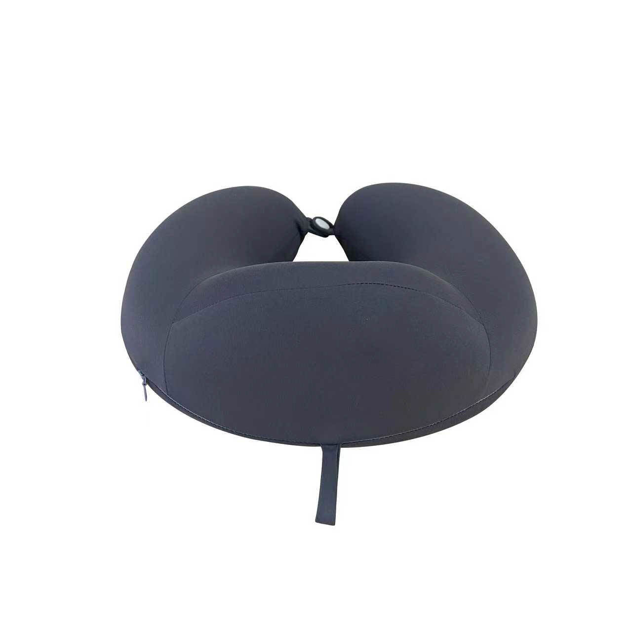Memory Foam Travel Pillow with Neck and Back Support - Gray 3