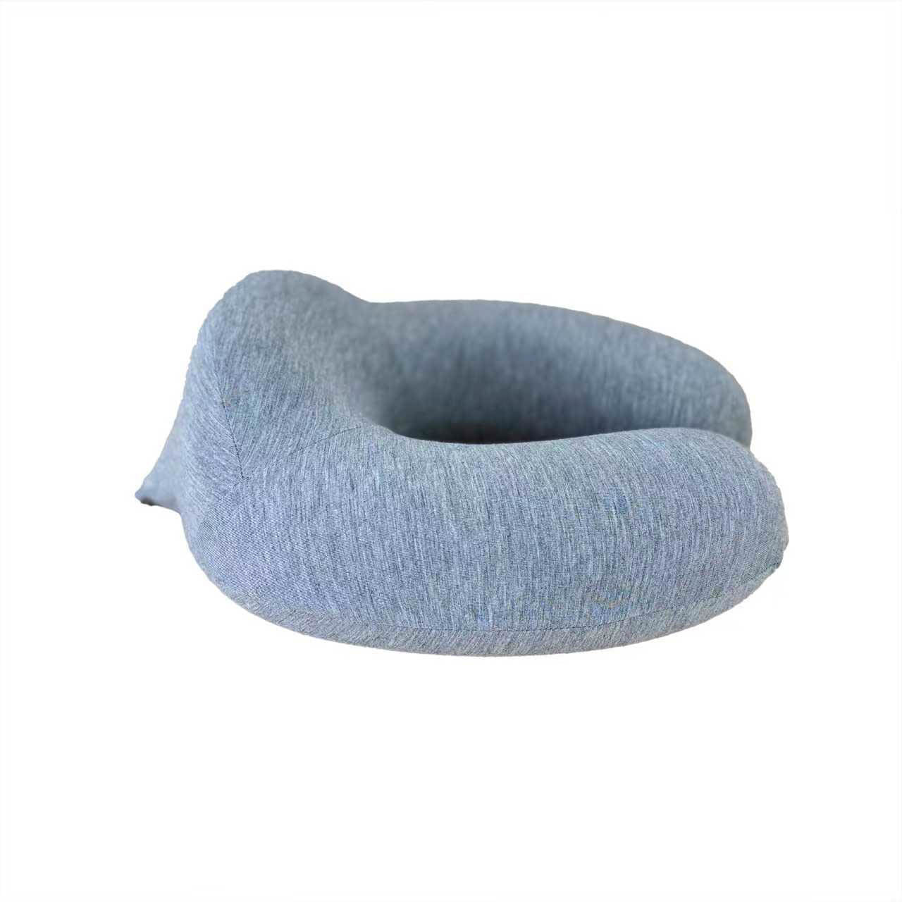 Gray U-Shaped Neck Support Pillow
