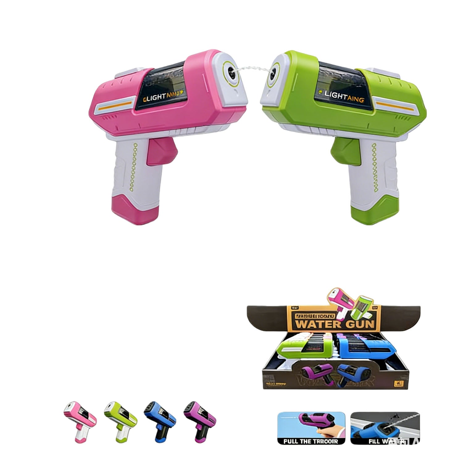 Kids Plastic Water Gun Set - 2 Pieces 4