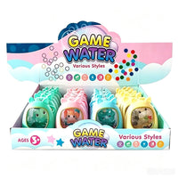 Animal water ring toss game set in colorful retail box, ages 3+