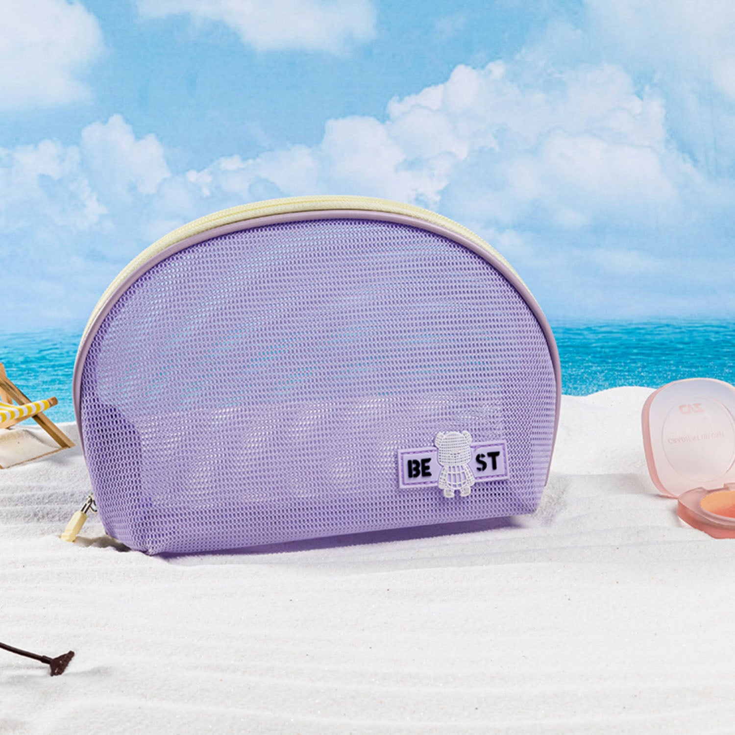 Transparent Cosmetic Bag with Bear Design 4