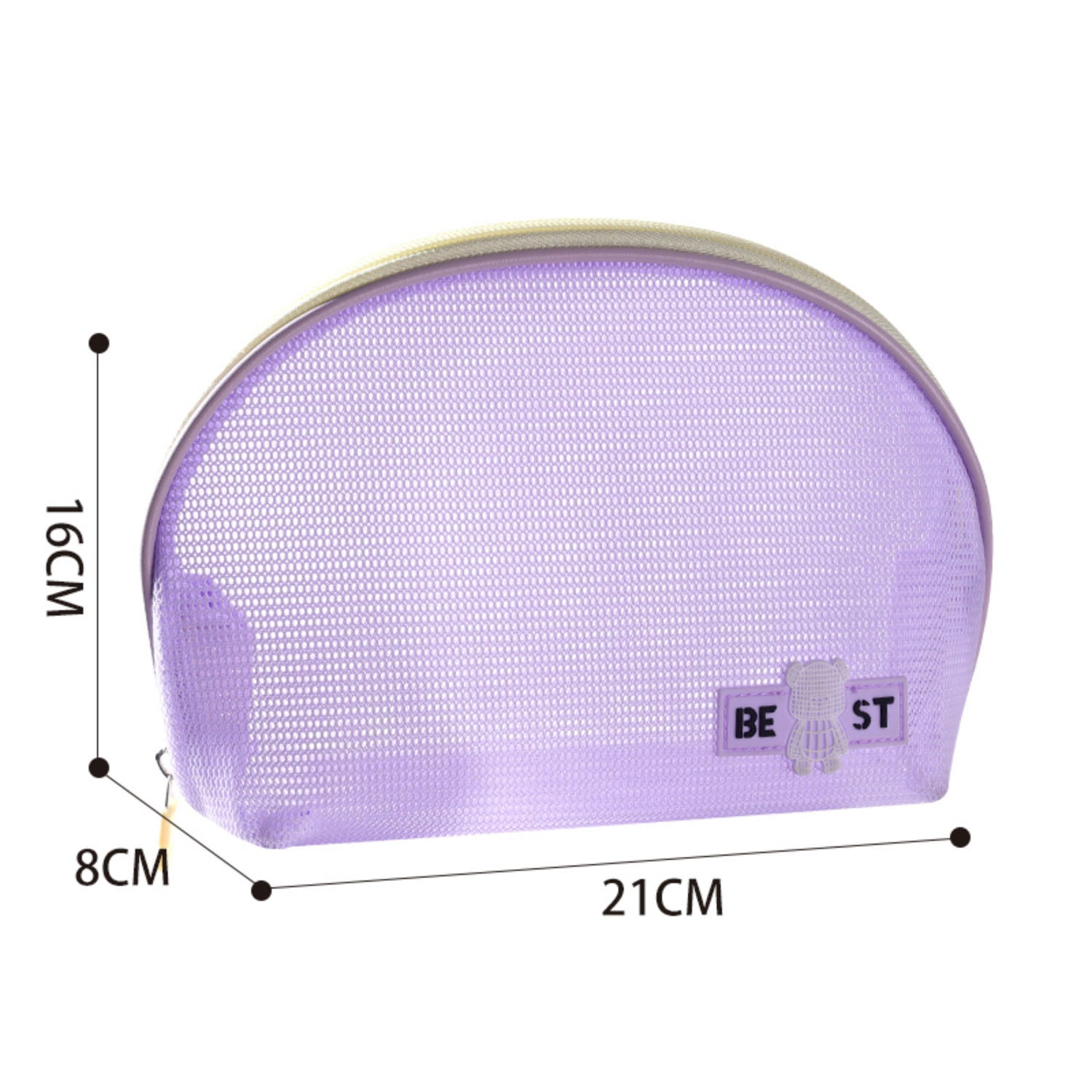 Transparent Cosmetic Bag with Bear Design 8