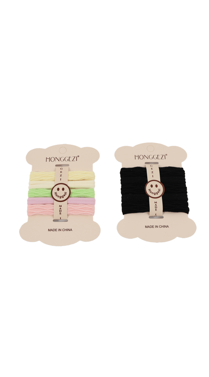 Pack of 4 Soft Multi-Color Hair Ties