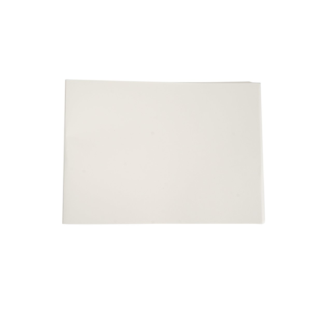 Drawing book back cover plain white with no visible graphics