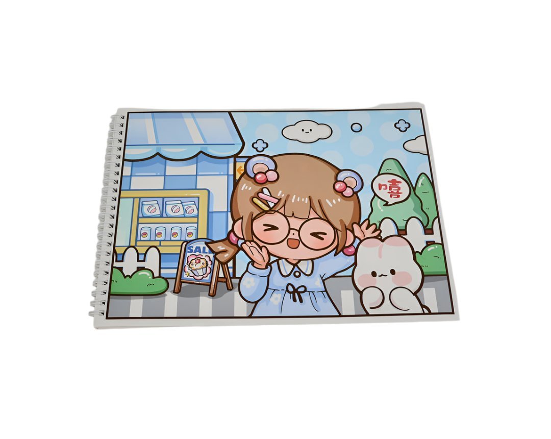 A4 small taro ball bdessert series winding notebook/mixed - MIDI