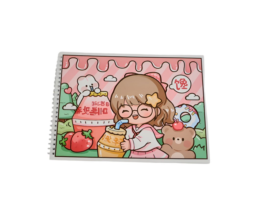 A4 small taro ball bdessert series winding notebook/mixed - MIDI