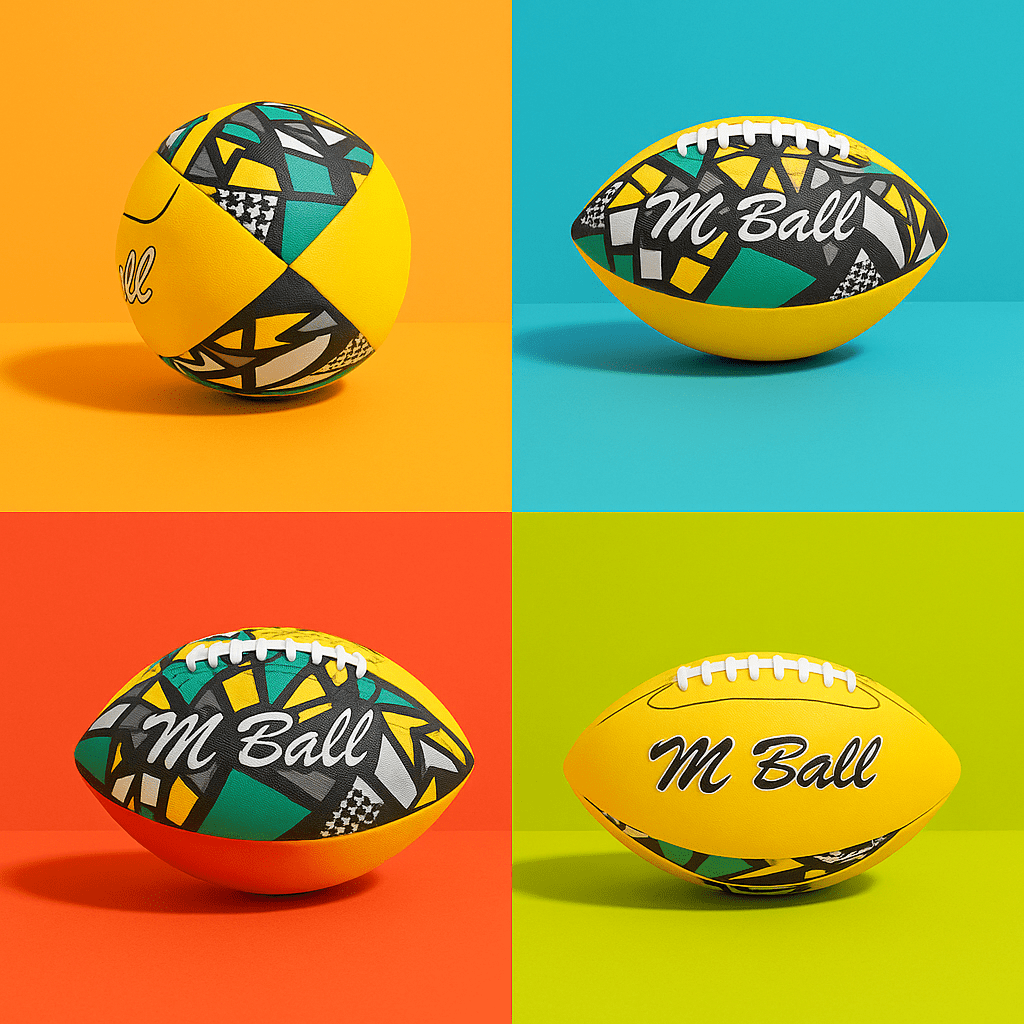 American Football – M Ball Yellow Sports Toy - MIDI