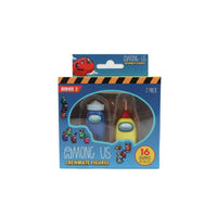 Among Us crewmate figures 2-pack Series 2 window box, with two visible crewmates in blister