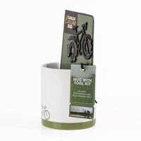 Ceramic cup with bicycle design and tool kit 4