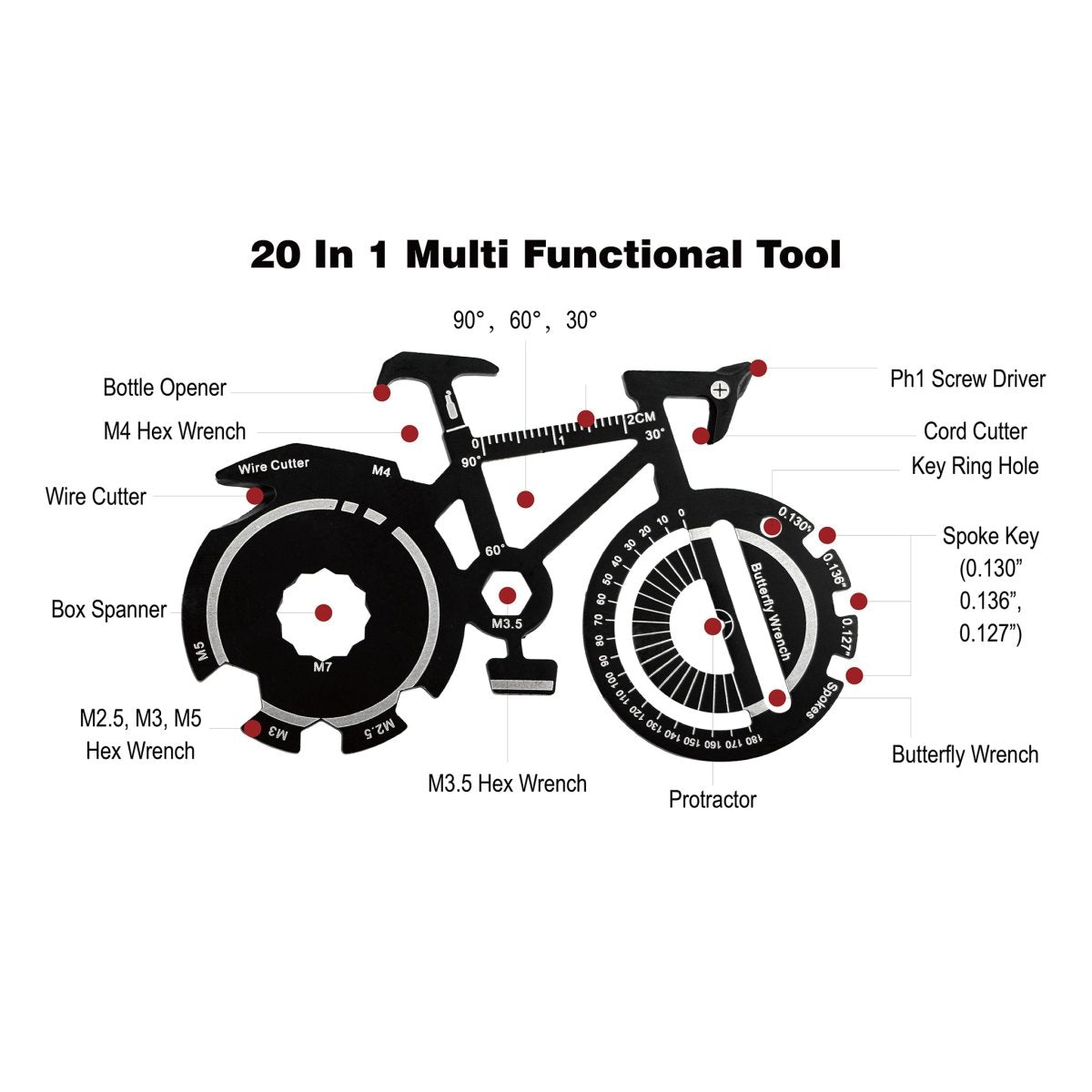 Ceramic cup with bicycle design and tool kit 6