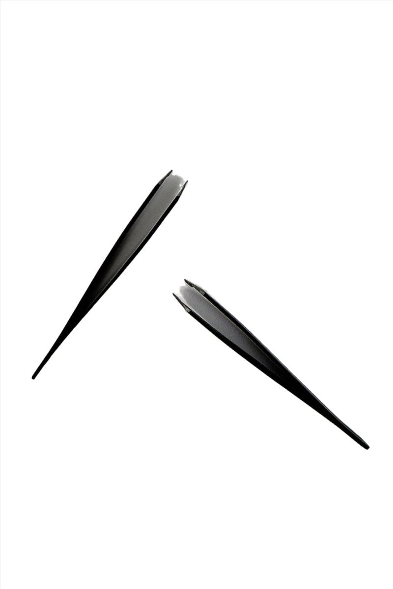 Black Non - Slip Eyebrow Tweezers - MIDI
