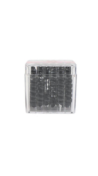 Black Spiral Plastic Hair Ties 1
