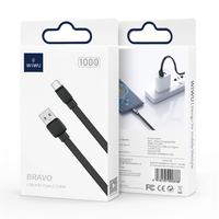 BRAVO USB - A to USB - C Charging Cable - Black - MIDI