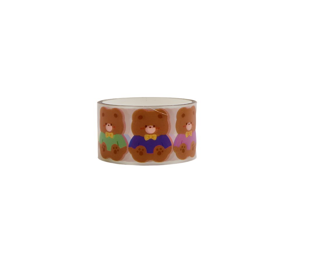 Colorful Teddy Bear Decorative Tape 3