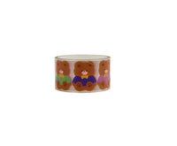 Teddy bear decorative tape roll, light tan with repeated teddy bear characters