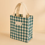 Chic Gingham Tote Bag - MIDI