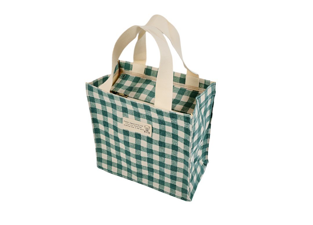 Chic Gingham Tote Bag - MIDI