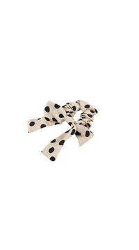 Polka Dot Hair Scrunchie with Bow 2