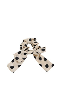Polka Dot Hair Scrunchie with Bow 1