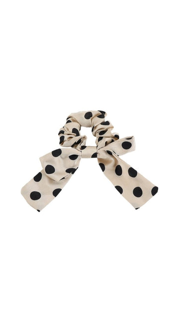Polka Dot Hair Scrunchie with Bow 1