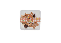 Star-shaped hair clips set in neutral tones, shown in a clear storage box.