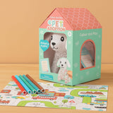 Color & Play Pet Adoption Puppy Set – DIY Plush Dog with Markers and Adoption Certificate - MIDI