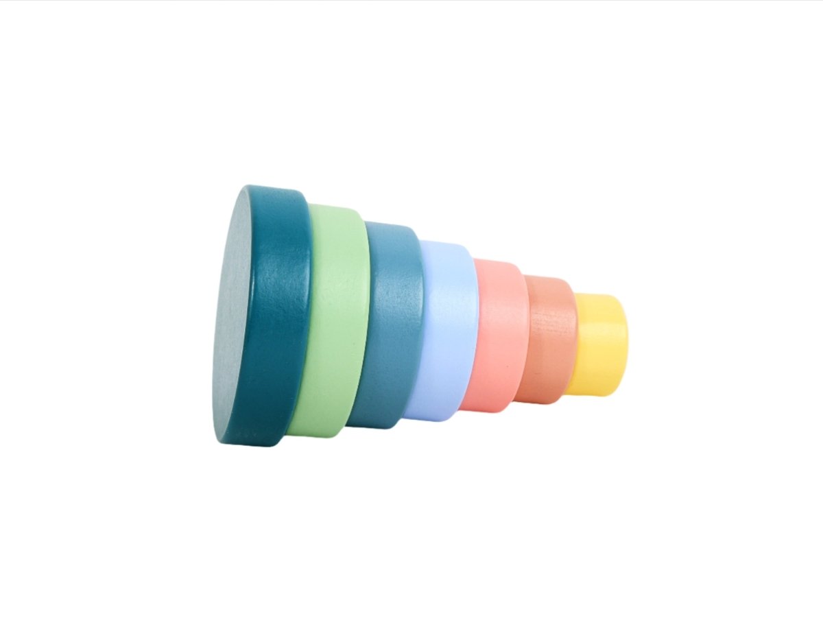 Colorful Wooden Stacking Tower for Kids - MIDI
