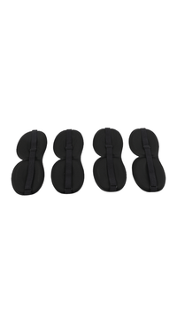 3D sleep eye masks, set of four, black with center seam and strap
