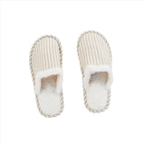 Cozy Striped House Slippers - MIDI